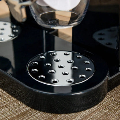 2pc, 6L Black Countertop Cereal Dispenser, Container