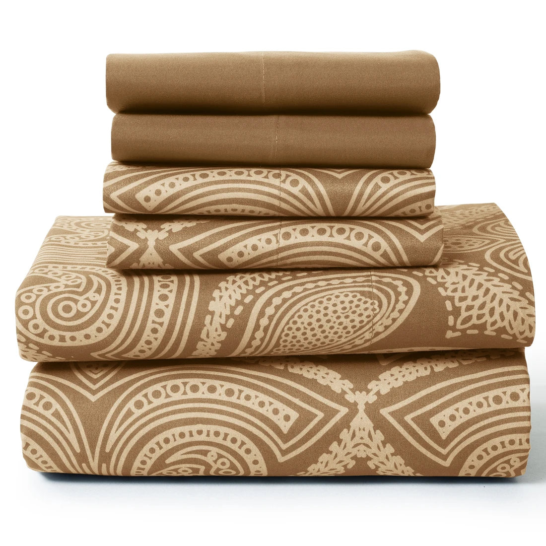6Pc Paisley Sheet Set – Soft Microfiber, Wrinkle-Free,