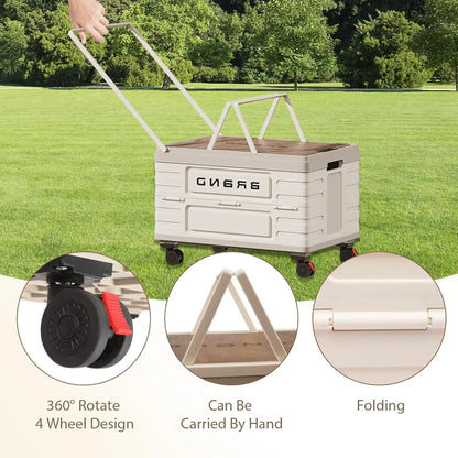 360° Heavy-Duty Mobile Organizer w/4 Silent Wheels, Multi-Functional