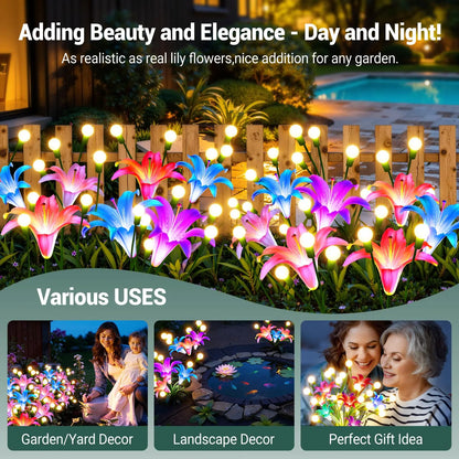 Solar Firefly Swaying Lights w/Colorful LED