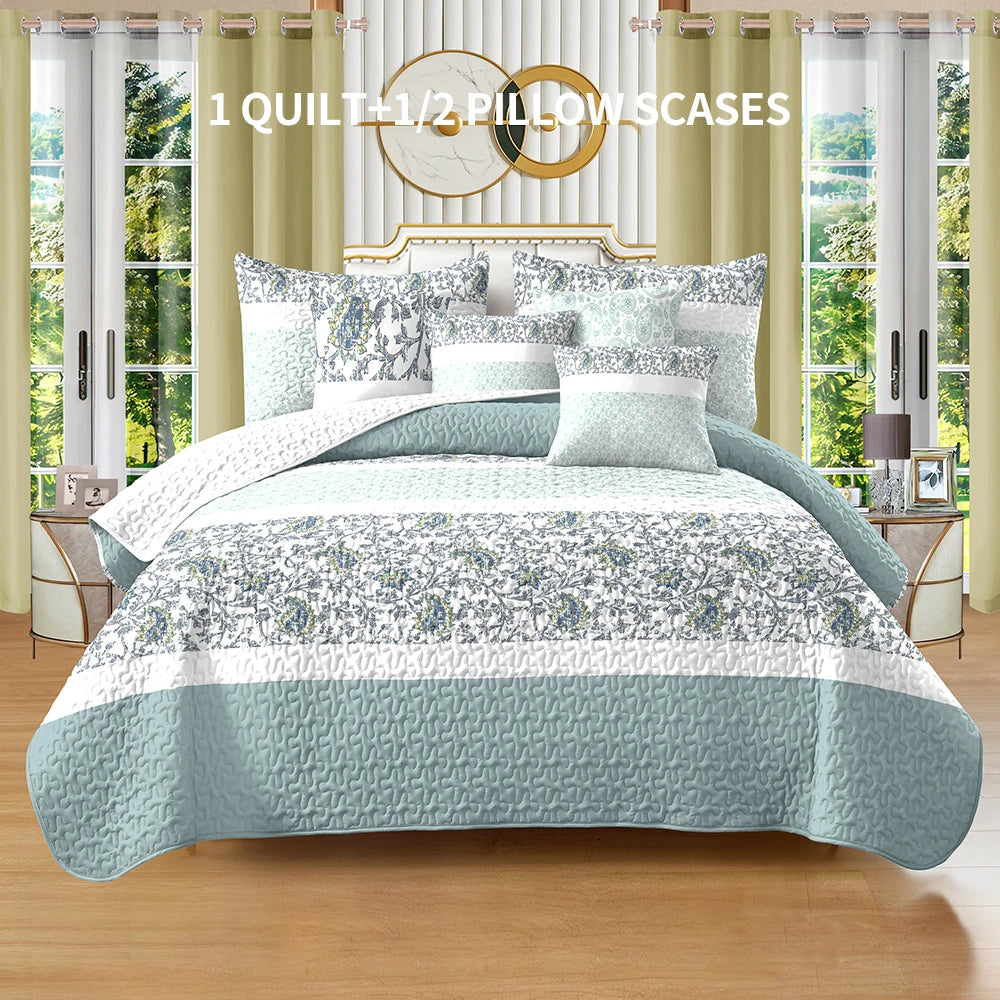 Bed Cover Set, Multi-Size, All-Season (1 bed cover, 1-2 pillowcases)