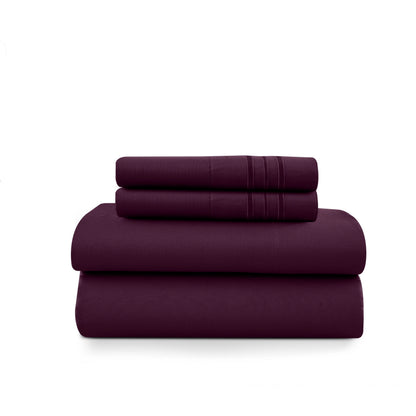 Set - 3 Piece 16" Deep Pocket Fitted Sheet Ultra-Soft Microfiber