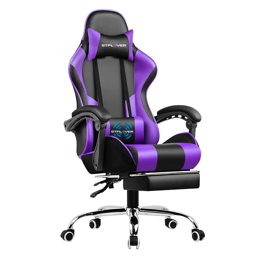 Gaming Chair with Adjustable Height, Swivel Seat,