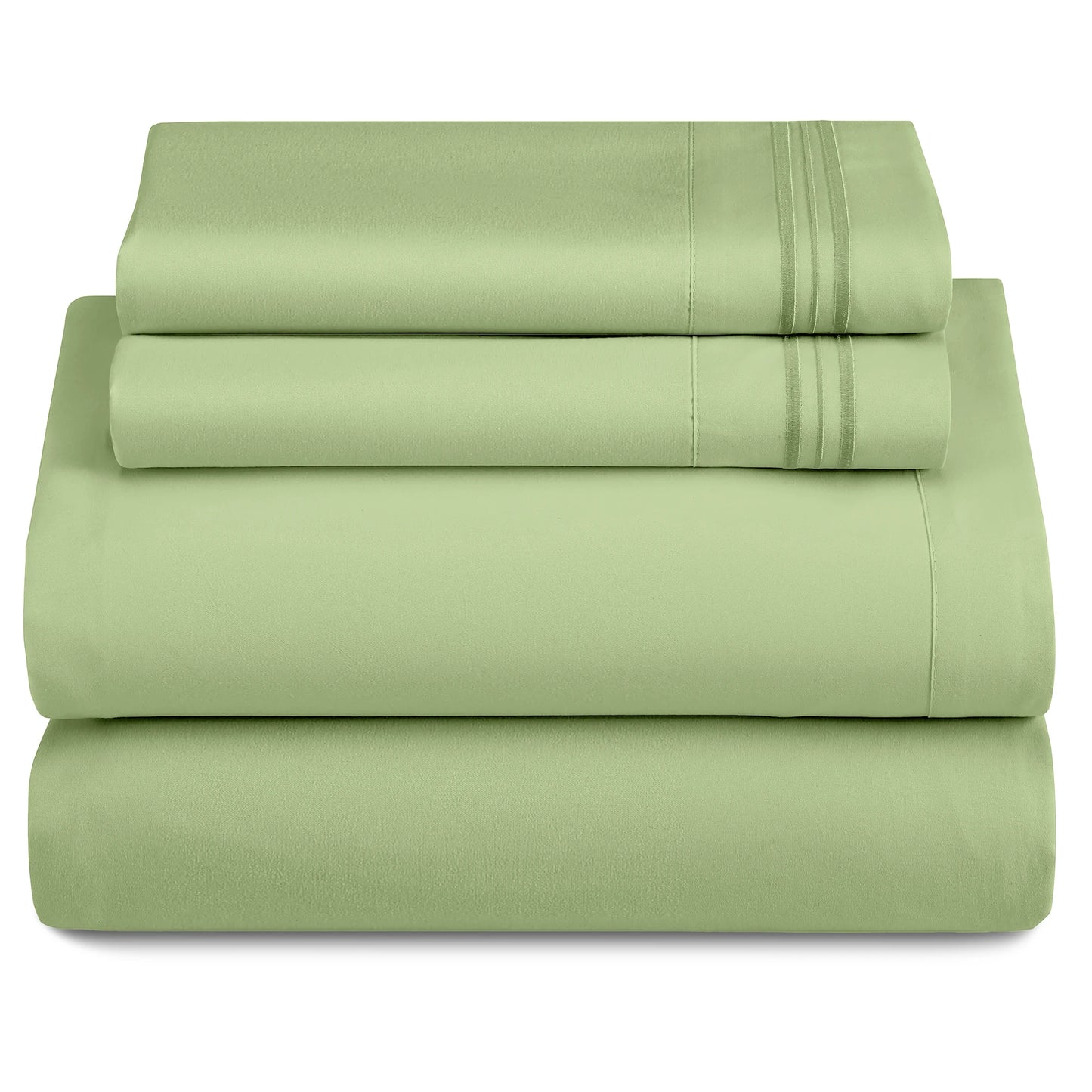 Set - 3 Piece 16" Deep Pocket Fitted Sheet Ultra-Soft Microfiber