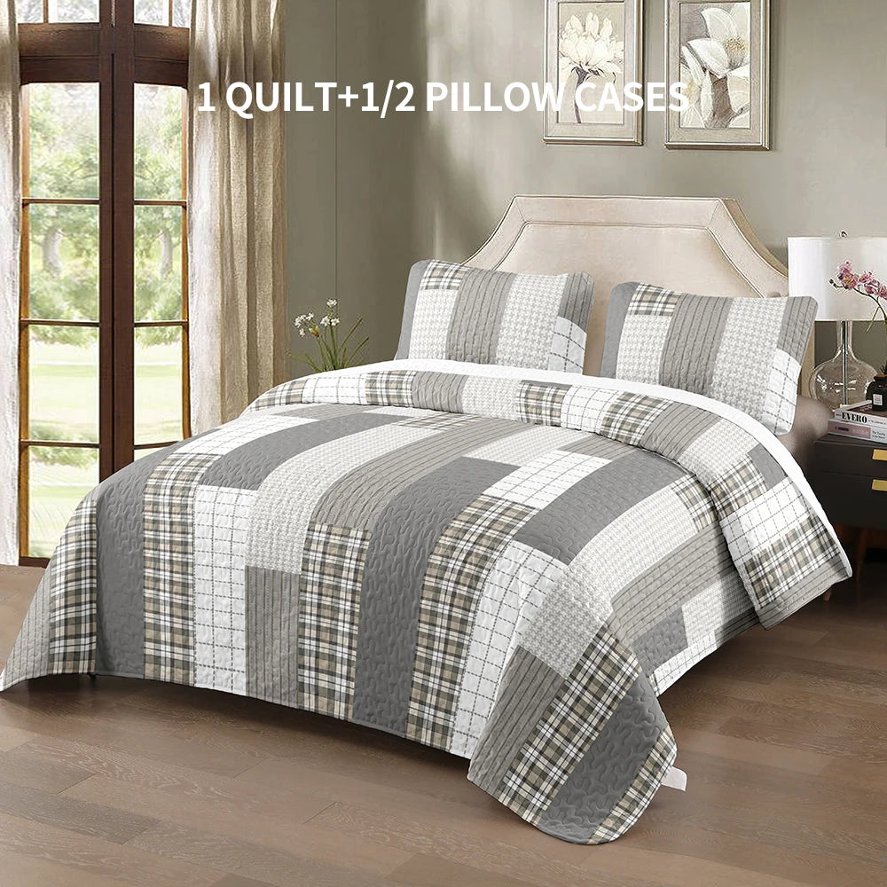 Bed Cover Set, Multi-Size, All-Season (1 bed cover, 1-2 pillowcases)