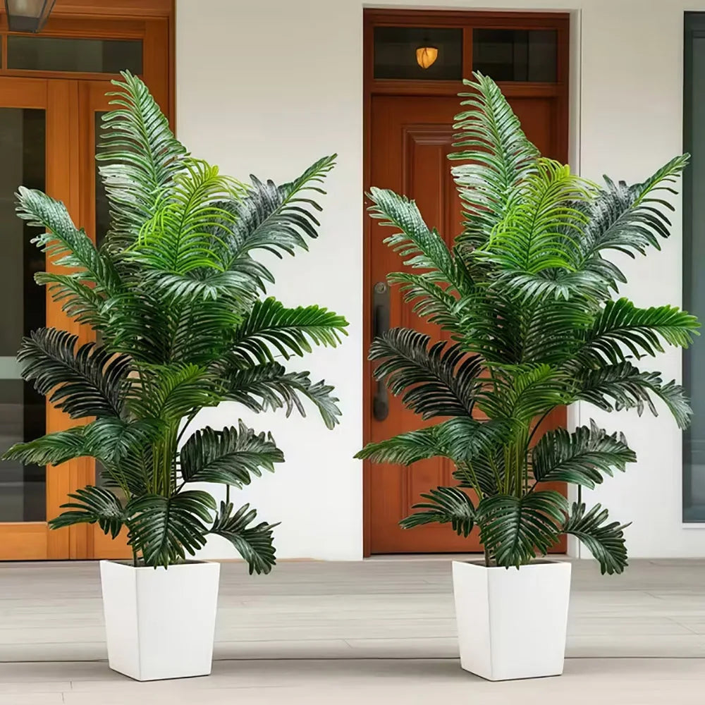 35" Artificial Giant Palm Tree, Life Like Leaves 2pcs.