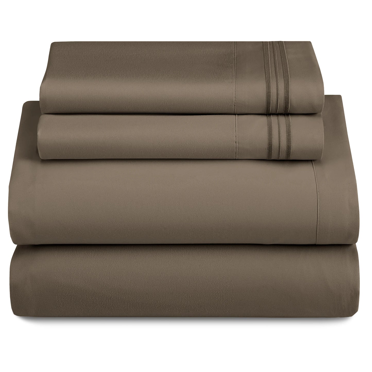 Set - 3 Piece 16" Deep Pocket Fitted Sheet Ultra-Soft Microfiber