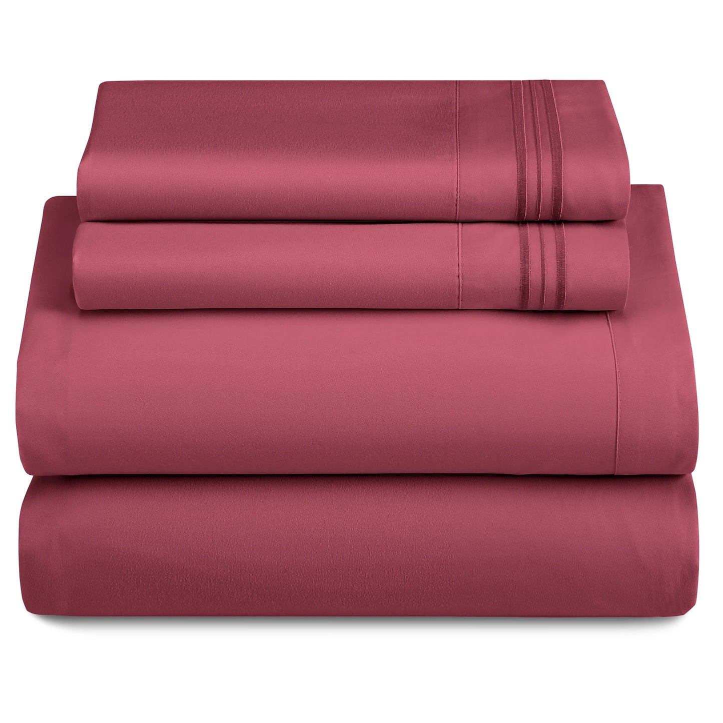 Set - 3 Piece 16" Deep Pocket Fitted Sheet Ultra-Soft Microfiber
