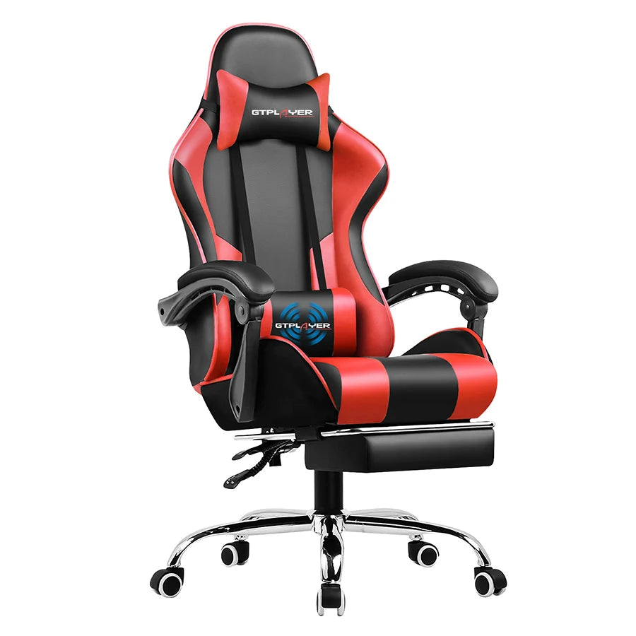 Gaming Chair with Adjustable Height, Swivel Seat,