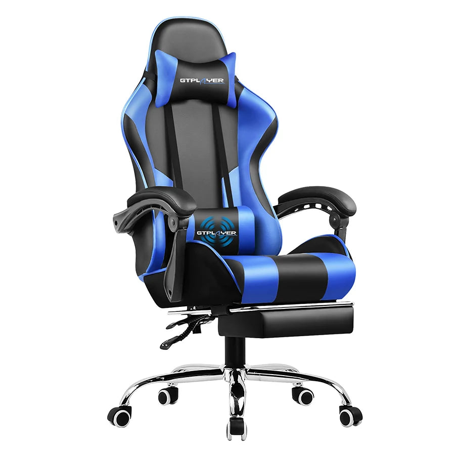 Gaming Chair with Adjustable Height, Swivel Seat,