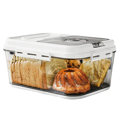 1PC-Flip Vent Lid Large Bread Storage Bin