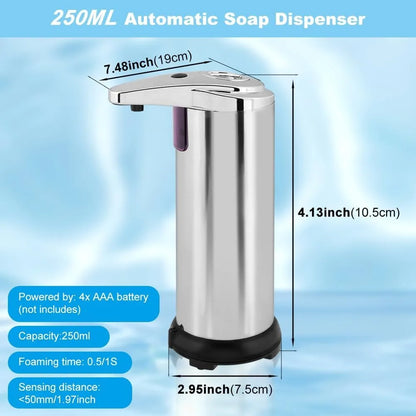 Automatic, Touchless Infrared Soap Dispenser, Adjustable Levels