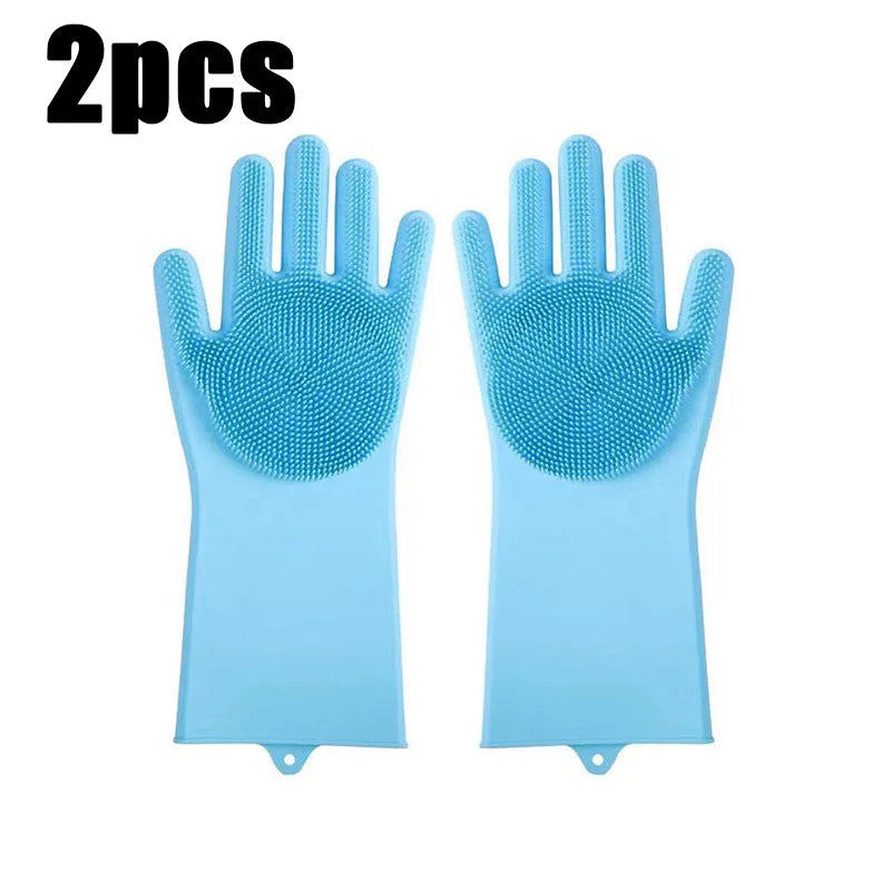 Waterproof, Silicone Scrubber Mitt for Animals, Massage & Deshedding