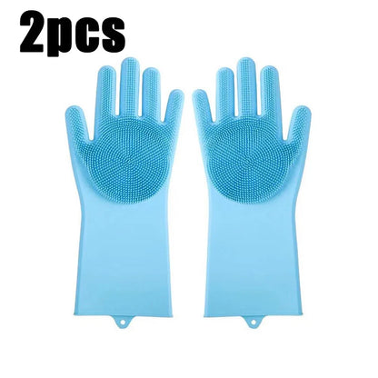 Waterproof, Silicone Scrubber Mitt for Animals, Massage & Deshedding