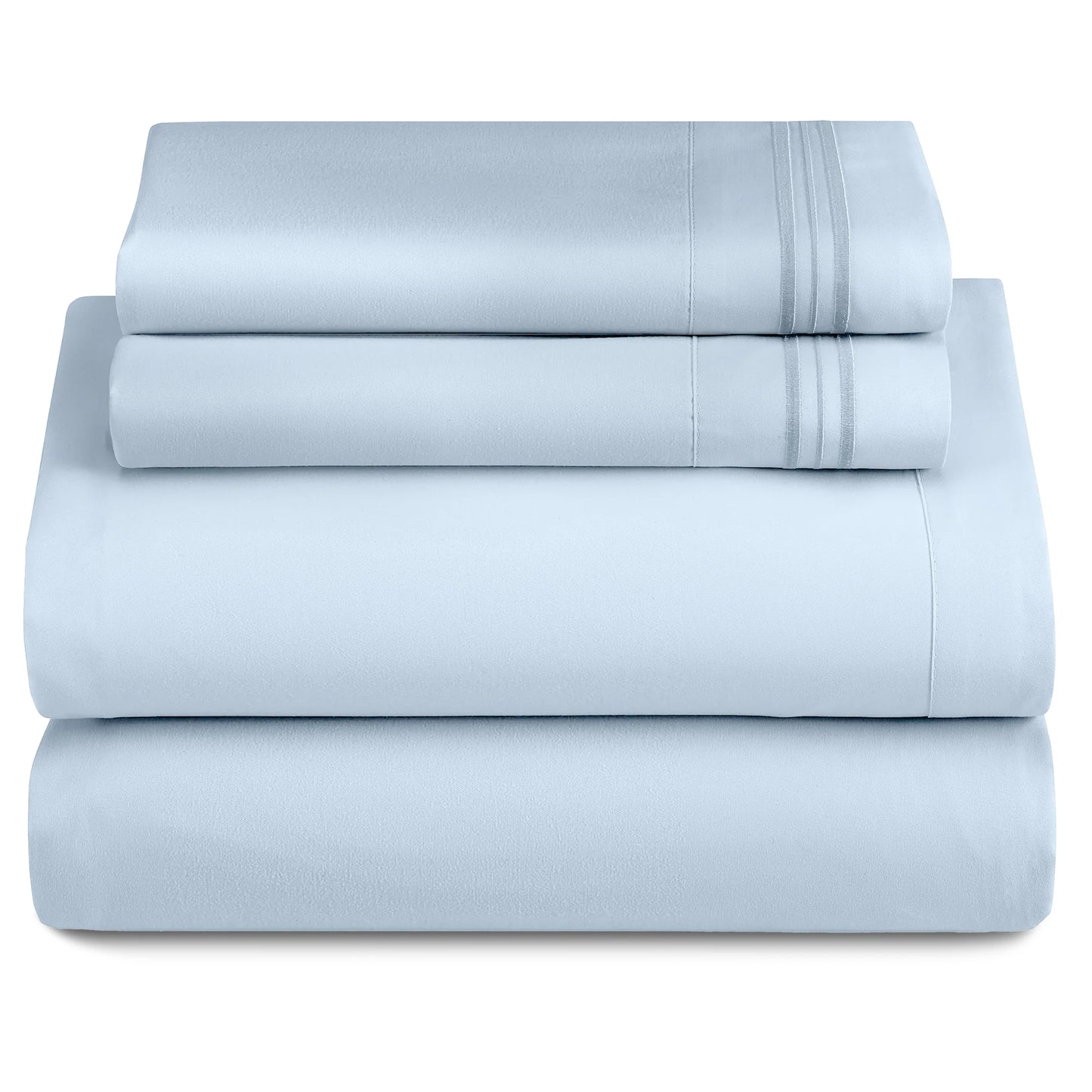 Set - 3 Piece 16" Deep Pocket Fitted Sheet Ultra-Soft Microfiber