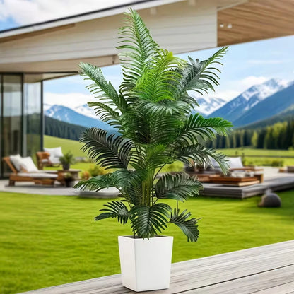 35" Artificial Giant Palm Tree, Life Like Leaves 2pcs.