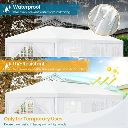 10'x10'/10'x20'/10'x30'- Outdoor Waterproof Party Tent(s) w/Removable Sidewalls,