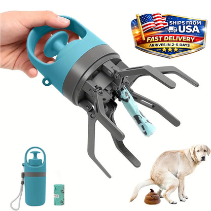 Dog Pooper Scooper, No-touch Claw Pickup Tool w/Waste Bag