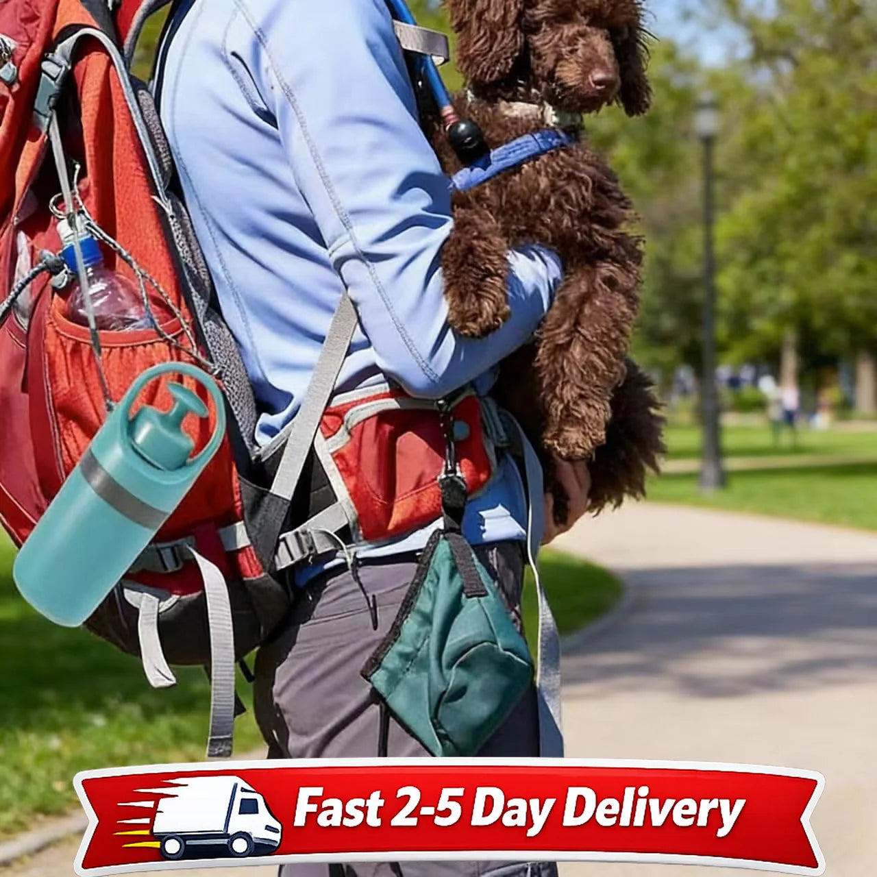 Dog Pooper Scooper, No-touch Claw Pickup Tool w/Waste Bag
