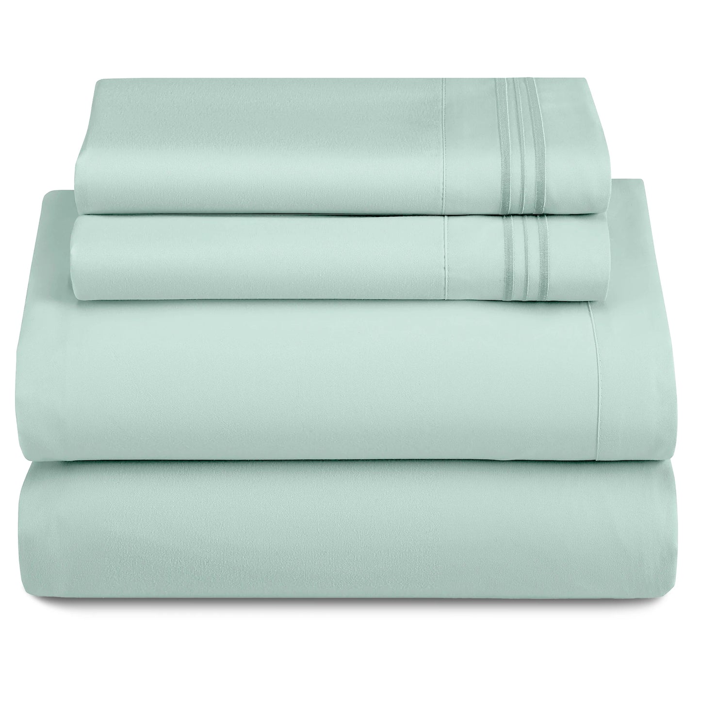 Set - 3 Piece 16" Deep Pocket Fitted Sheet Ultra-Soft Microfiber