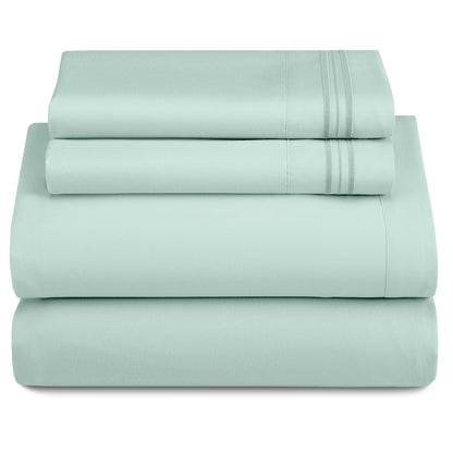 Set - 3 Piece 16" Deep Pocket Fitted Sheet Ultra-Soft Microfiber