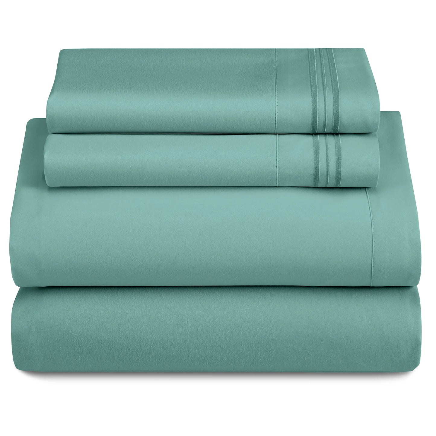 Set - 3 Piece 16" Deep Pocket Fitted Sheet Ultra-Soft Microfiber