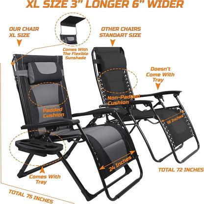 XXL Oversize Zero Gravity Recliner, Chair, Outdoor