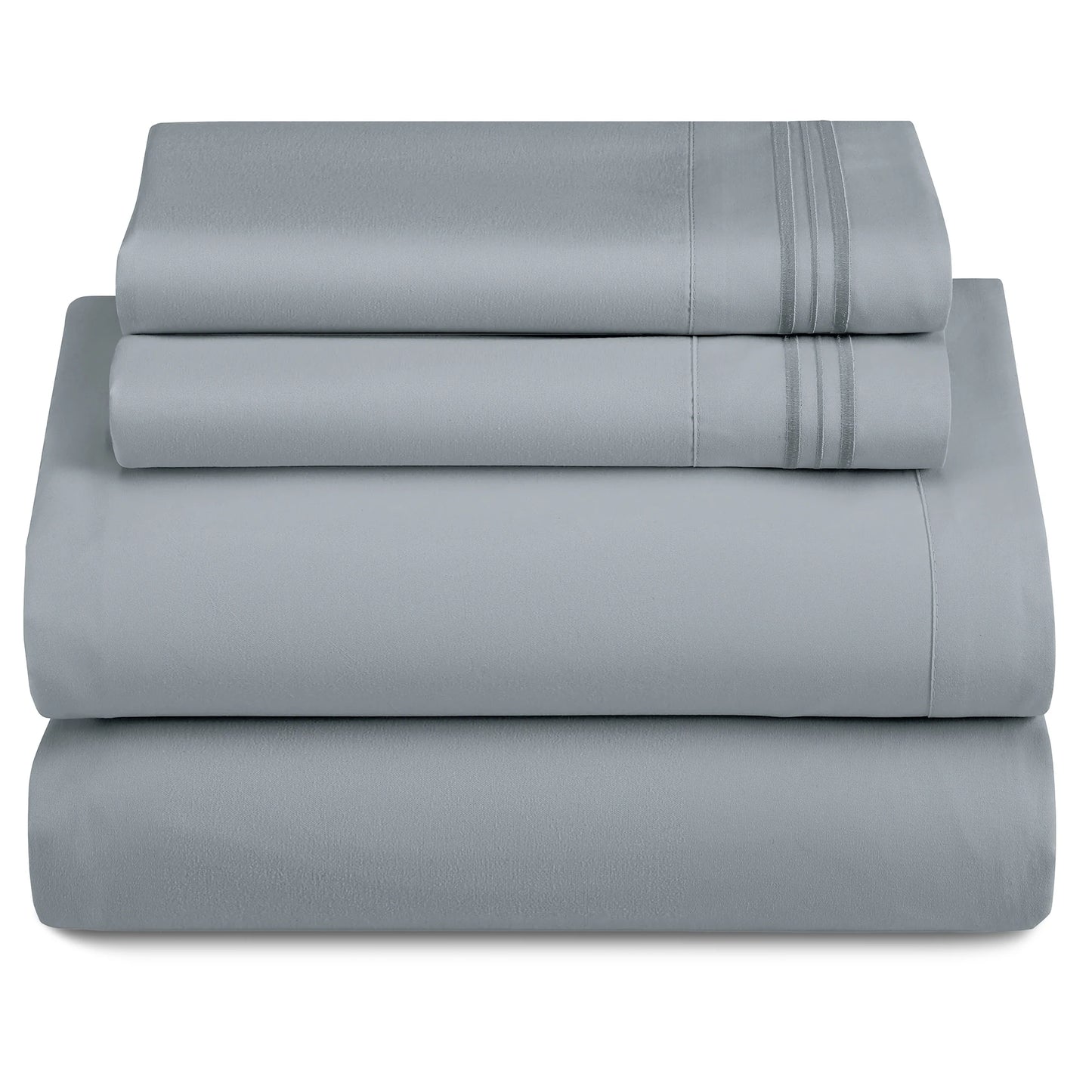 Set - 3 Piece 16" Deep Pocket Fitted Sheet Ultra-Soft Microfiber