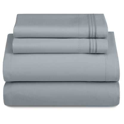 Set - 3 Piece 16" Deep Pocket Fitted Sheet Ultra-Soft Microfiber