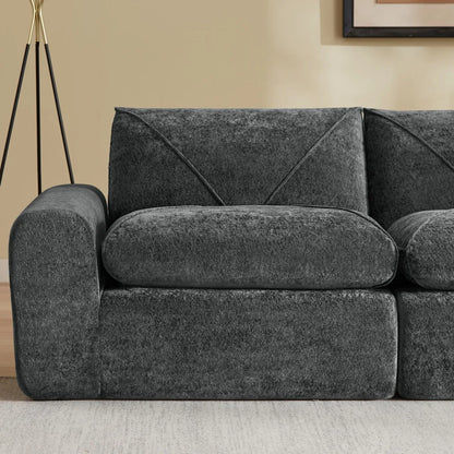 85.8" Modular Sectional Sofa, Chenille