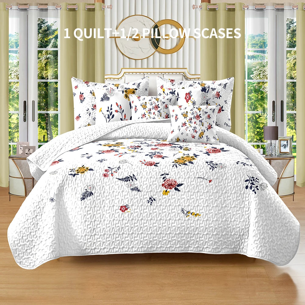 Bed Cover Set, Multi-Size, All-Season (1 bed cover, 1-2 pillowcases)
