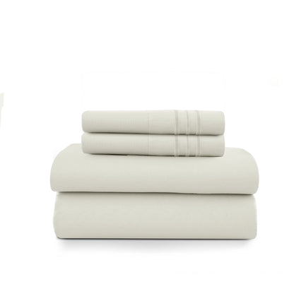 Set - 3 Piece 16" Deep Pocket Fitted Sheet Ultra-Soft Microfiber