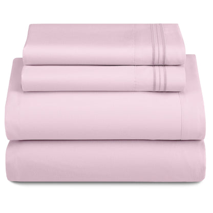 Set - 3 Piece 16" Deep Pocket Fitted Sheet Ultra-Soft Microfiber