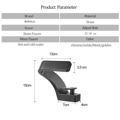 Deck Mounted Basin Faucet, Single Hole