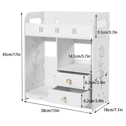 Bathroom Wall Mounted Wall Cabinet with 2 Drawers