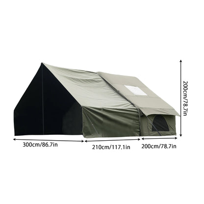 Large Inflatable Camping Tent w/Skylight, Air-Flow & Breathable Mesh Design