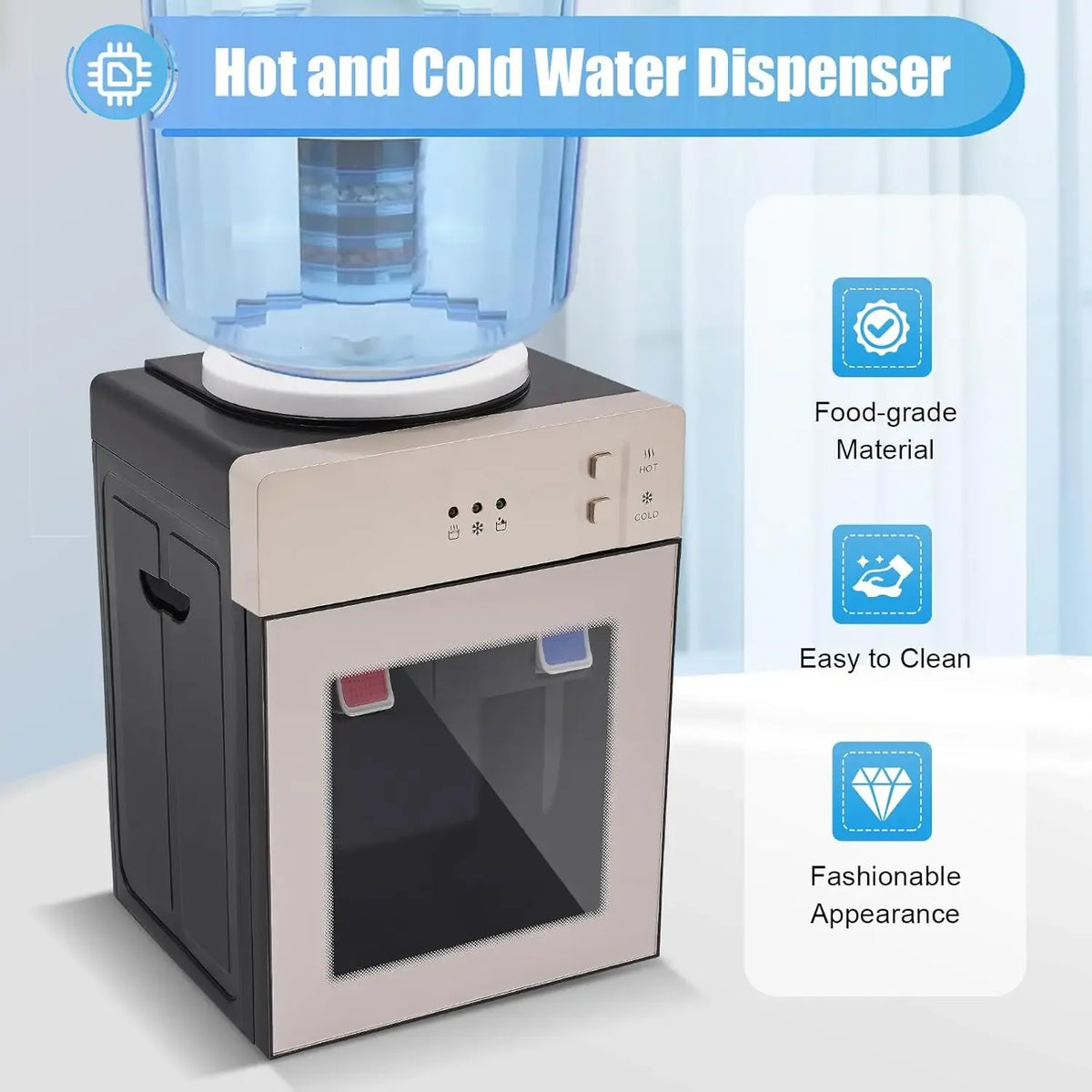 5 Gallon Top Loading  HOT and COLD Water Dispenser