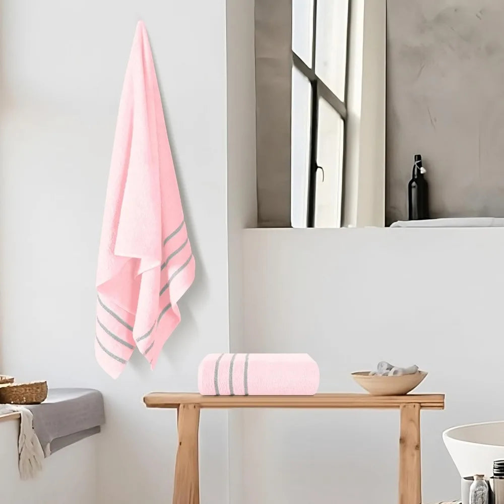2pc Oversized Bath Towels 28x55" – Ultra Absorbent Quick-Dry