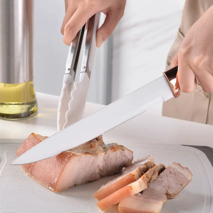 19pc Kitchen Knives and Silicone Utensils w/Holder
