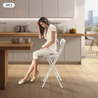 2pc Foldable w/Cushion Bar Stool