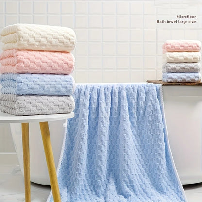 Coral Velvet Bath Towel, Thickened, Enlarged, Soft, Quick-Drying