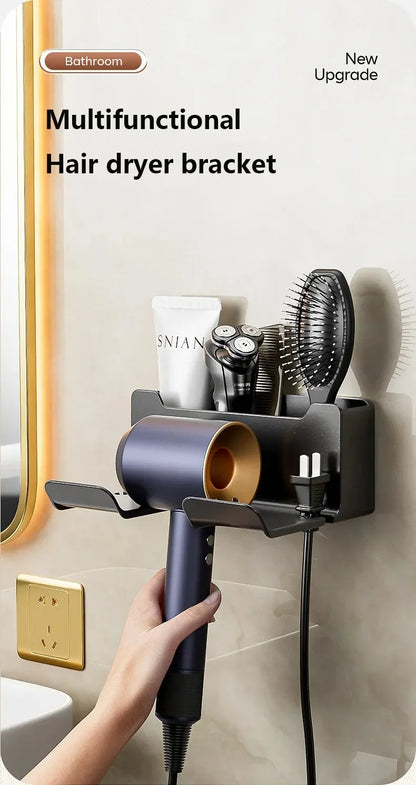 Wall Mount Hair Dryer Organizer, Holder, Suction Cup