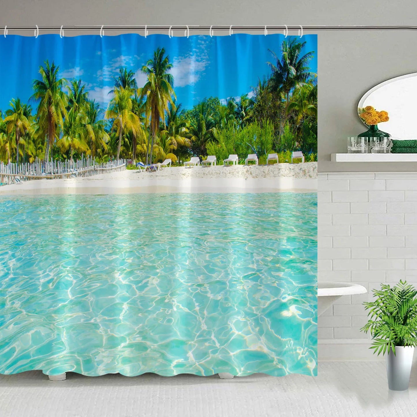 Hawaii Landscape Outdoor Shower Curtain I