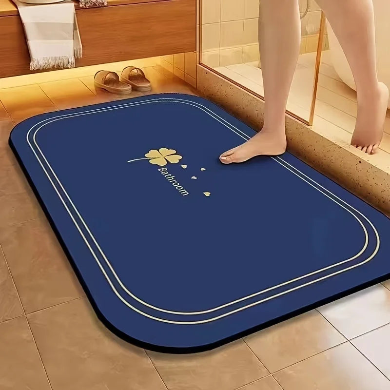 1pc Diatomite Bathmat, Quick Dry, Super Absorbent, Non-slip
