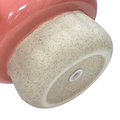 Ceramic Coral Peony Mushroom Planter for Succulents Plants