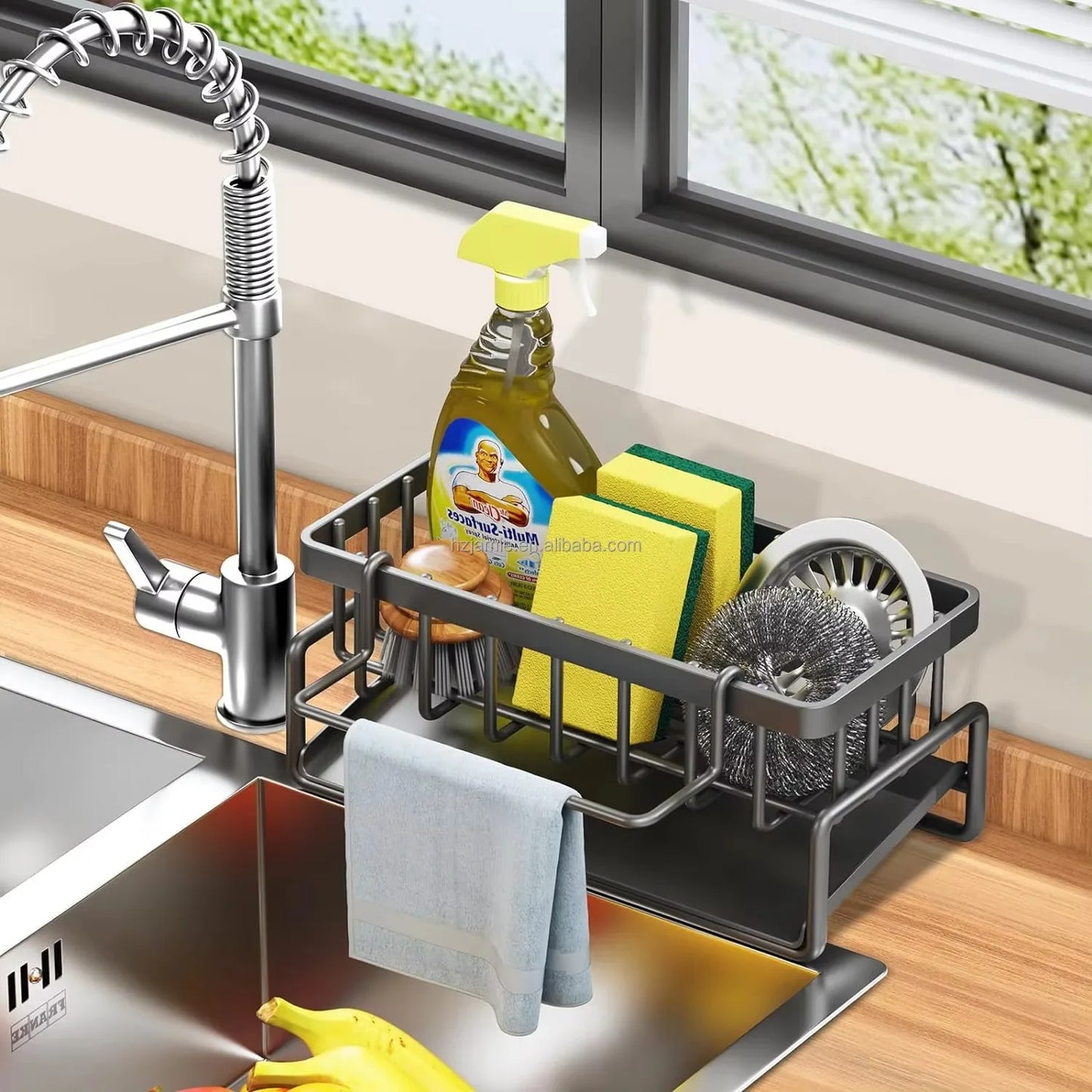 Carbon Steel Kitchen Sink Drainage, Storage Rack