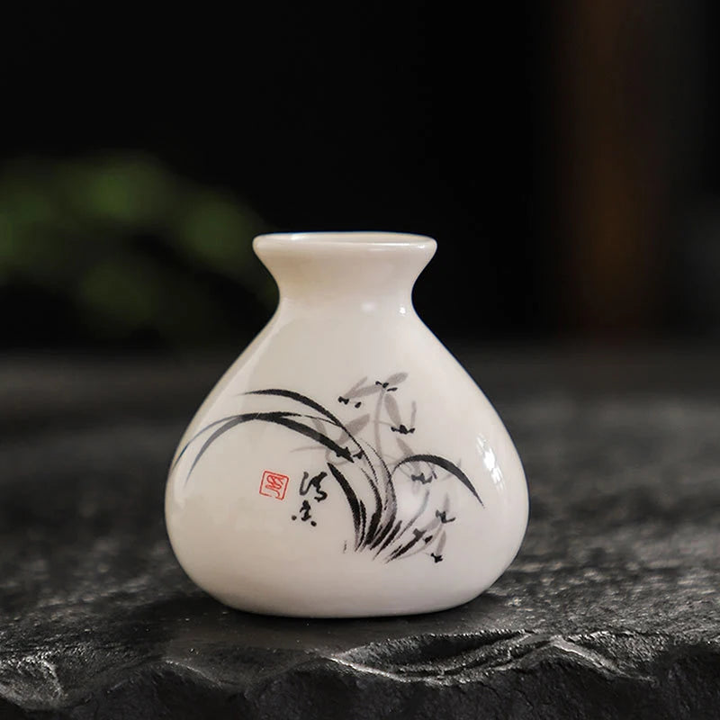 1pc Chinese Style Ceramic Small Vases