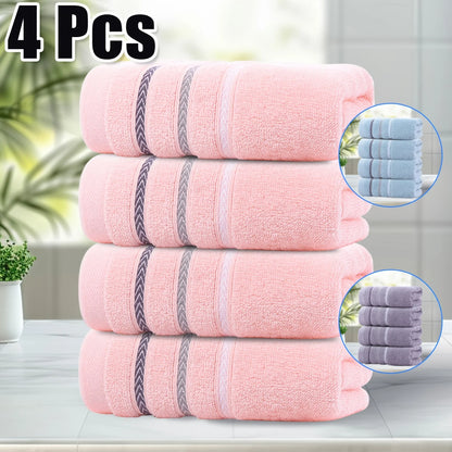 4pk Set - 100% Cotton Towels, Absorbent