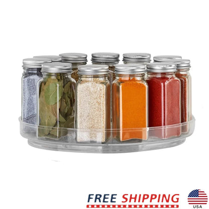 Clear Plastic Turntable, Organizer 10 Inch Modular Storage