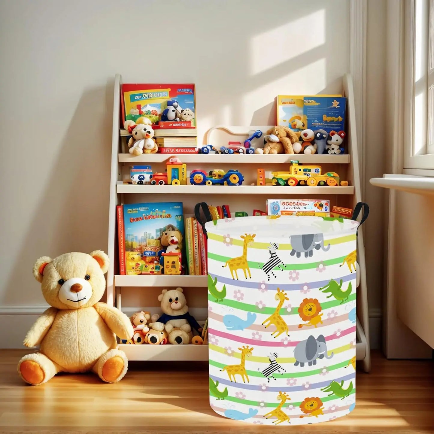 Colorful Animals Baby Laundry Hamper & Kid Laundry Basket